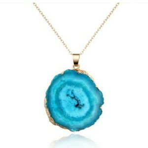 Blue Natural Stone Necklace